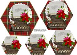 Dear Santa Letter - Hexagonal Pyramid Topper
