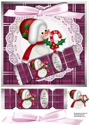 Hope Your Christmas is a Cracker - Baby Snowgirl