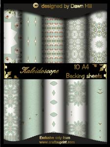 Kaleidoscope Patterned Backing Paper Kit