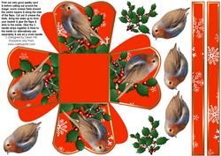 Christmas Treat Basket - When the Red Red Robin