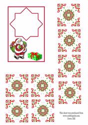 Christmas Teabag Topper Card Front