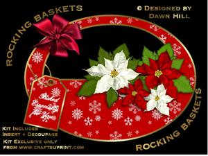 Rocking Basket - Christmas Bouquet