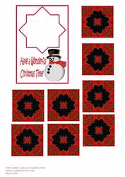 Snowman Teabag Topper