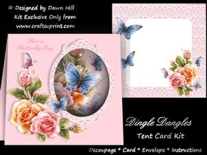 Dingle Dangles Tent Card Kit - Flutterby Day