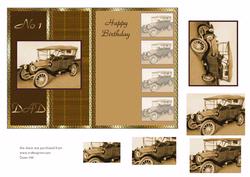 No 1 Dad Fold Back Card