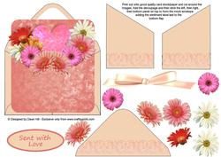 Mock Envelope Topper - Gerbera