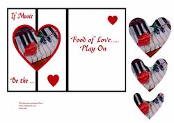Food of Love - Heart Shape Fold Back