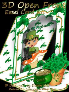 3D Open Front Easel Kit - a Little Bit of Irish Luck