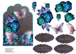 Scallop Arch Topper - Butterfly Kisses
