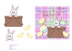 Easter Bunny in a Basket