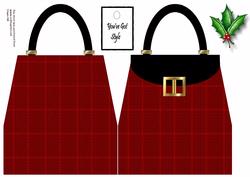 Red Tartan Handbag