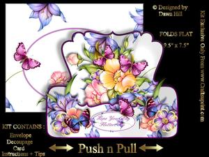 3D Push Pull - Butterfly Card