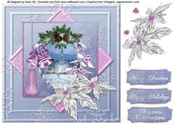 8 x 8" Topper - Christmas (morning Glory)