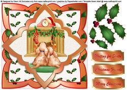 8 x 8" Topper - Waiting for Santa