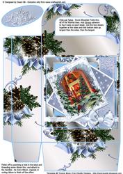 Large Gift Bag with Handles - Christmas Window