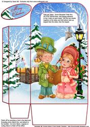 Large Gift Bag with Handles - a Christmas Carol
