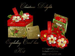 Exploding Box Kit - Christmas Delights