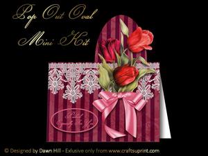 Pop Out Oval Mini Kit - Tulips