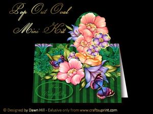 Pop Out Oval Mini Kit - Mixed Flowers