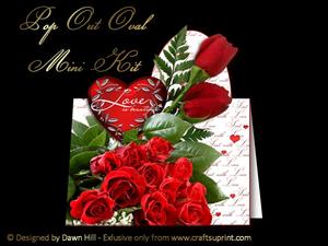 Pop Out Oval Mini Kit - Love is Beautiful