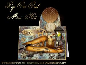 Pop Out Oval Mini Kit - a Time Gone By