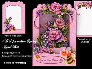 3D Accordian Spring - Honey Bee