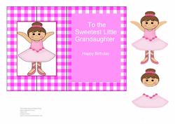 Grandaughter - Happy Birthday