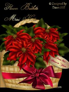 Flower Basket Mini Kit - Christmas Basket