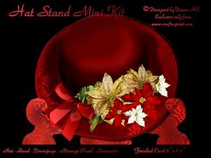 Hat Stand Mini Kit - Christmas Hat