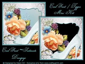 Wedding Card Mini Kit - Silver Wedding Anniversary