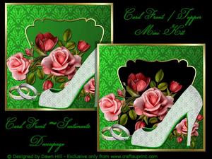 Wedding Card Mini Kit - Emerald Wedding Anniversary
