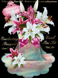 Everlasting Bouquet Easel - Lily