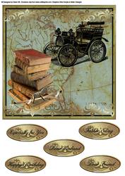 Vintage Male Card Fronts - Well Read