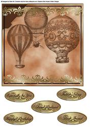 Vintage Male Card Fronts - Flight of Fantasy