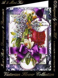Victorian Flower Collection - Forget-me-nots & Roses