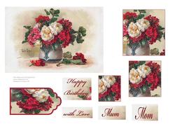 Roses & Geraniums - Pyramid Panels