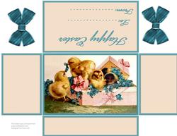 Vintage Easter Chicks - Gift/money Pouch