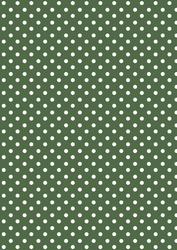 Green and White Polka Dot