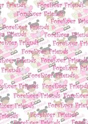Foreever Friends Backing Paper