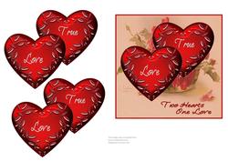 Two Hearts One Love - Valentine