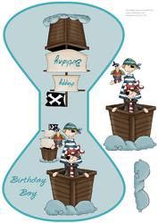 Pirate Ship - Wobble Card