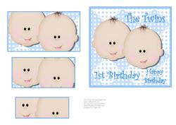 Twin Boys - 1st Birthday