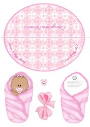 Rock a Bye Baby - Girl Wobble Card