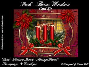 Push Beau Window - Christmas Carols