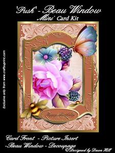Mini 3D Beau Window - Bee Happy