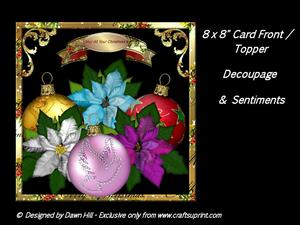 8 x 8" Card Front Mini Kit - May All Your Christmas's
