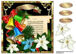 8 x 8" Card Topper - Jingle Bells