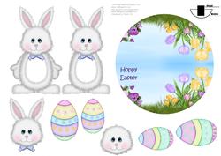 Hoppy Easter - Mini Wobble Card