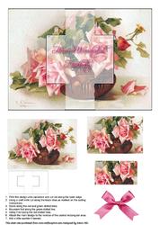 Shabby Chic Roses - Swing Card