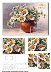 Shabby Chic - Daisies - Swing Card